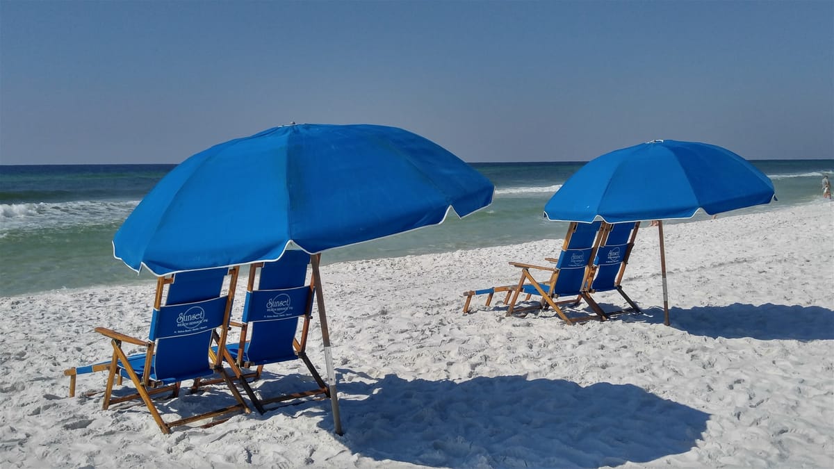 Beach Service Included - 2 Chairs and Umbrella