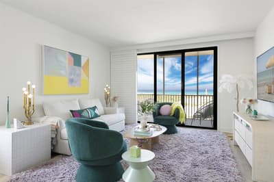 Villa Sol: Premium 2BR Beachfront Corner Unit at Beach Villa 2001