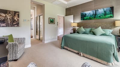 Kulalani 904 Ground Level Master Suite Hall to Private Bath