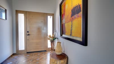 La ventana del mar El Dorado Ranch San Felipe vacation pool home - door entrance from the inside
