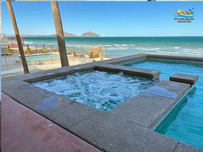 Casa Francisco San Felipe Baja Beachfront Vacation Rental Villa - Jacuzzi